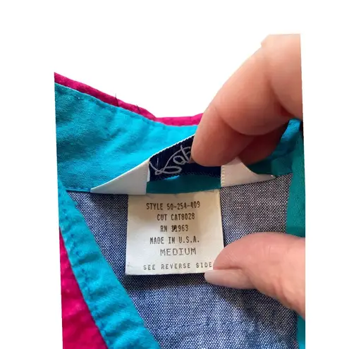 Roper Vintage Embroidered Western Shirt Blue Size M Retro Country Festival Boho Size M