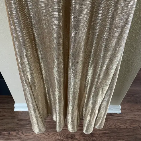 Hayley Paige Occasions Formal Off Shoulder Or Strapless Dress Style 52002 Gold 0