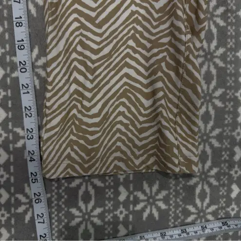  Travelers Pull On Crop Pants Tan/White Zebra Pattern Size 16‎ Chico's 3