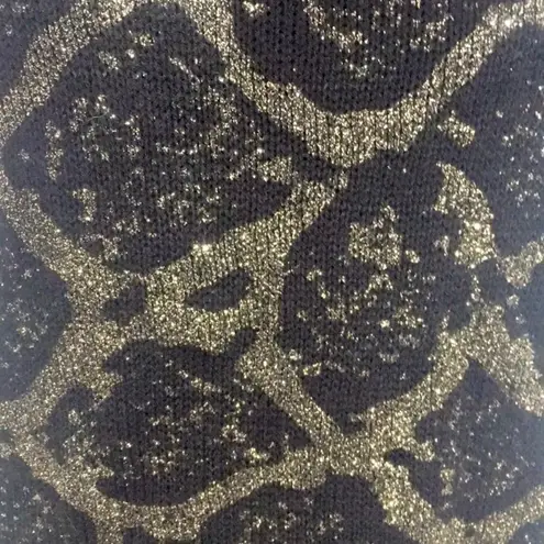 AB Studio Sweater Dress, Black, Gold, Medium