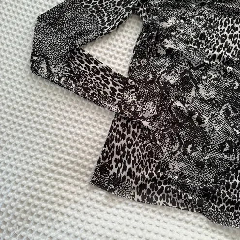 AFRM Leopard Print Women's Top Black Size XS