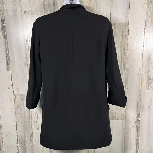 Aritzia Wilfred Blazer 0 | Black Crepe | Silk Trim | Tailored Fit | MSRP $198 Size 00