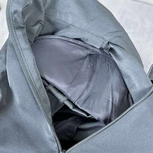 Lafayette 148 Double Zipper Jacket Blazer Women's Size 8 Dark Gray Moto Fitted