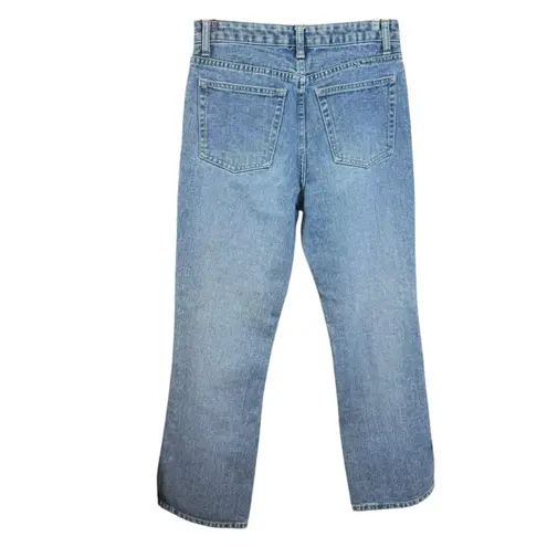 Boston Proper Women’s Flare Jeans Size 28 Blue Denim Split Hem