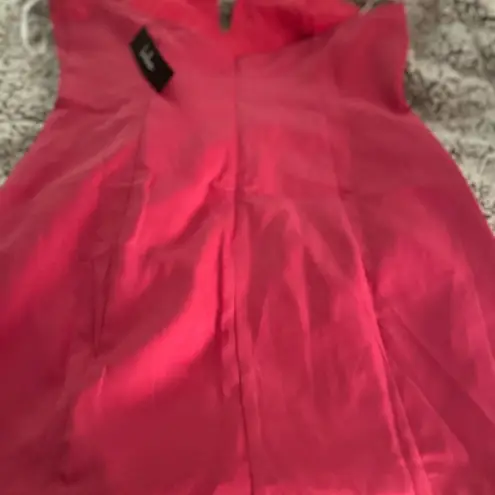Lulus hot pink strapless dress NWT size XL