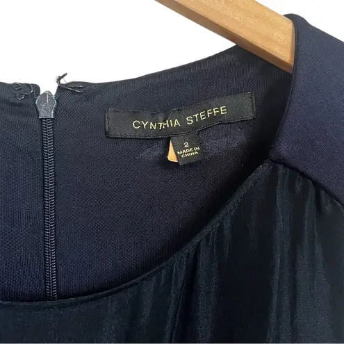 Cynthia Steffe Sleeveless Navy Blue Nautical Dress Women’s Size 2