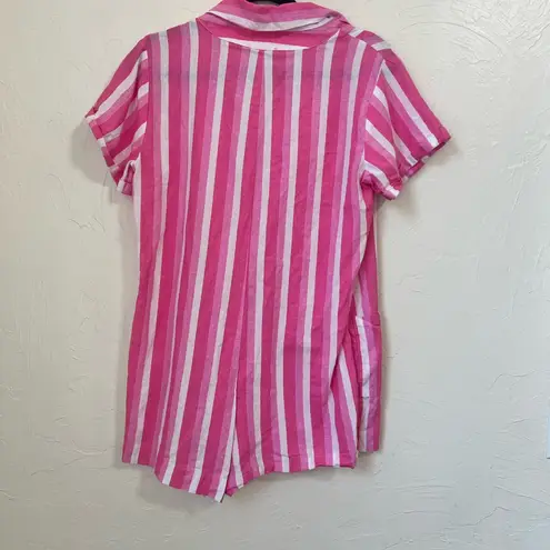 Show Me Your Mumu Mumu x Barbie pink striped romper size M