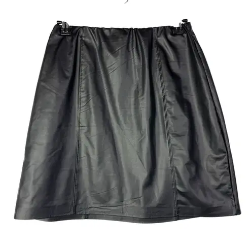 Olive & Oak Boutique Black Faux Leather Mini Skirt S