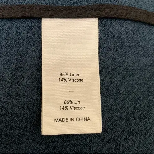 Elizabeth and James Linen Blend Size Large Trans Tegan Biker Vest - Image 12