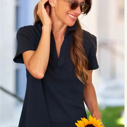 Frank & Eileen Women's Lauren Polo Black Size Large Dress Classic Clean Beauty