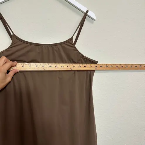 SKIMS Fits Everybody Curve Hugging Brown Mini Slip Dress 4X Plus Size
