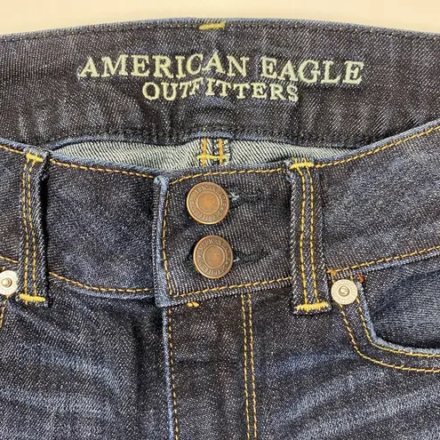 American Eagle  Artist Crop Dark Wash Denim Jean Size 2