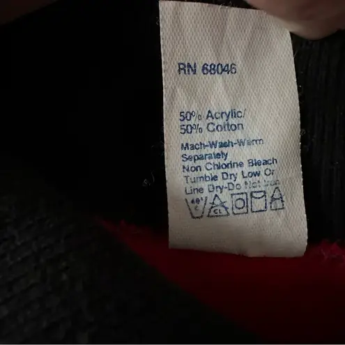 Tultex Vintage 80s 90s Scottie Dog Sz M Sweatshirt Red Collar Heart USA Made