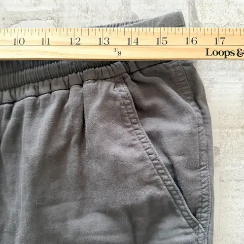 J.Crew  100% Cotton Gray Point Sur Seaside Elastic Waist Hem Till Pants No Sz Tag