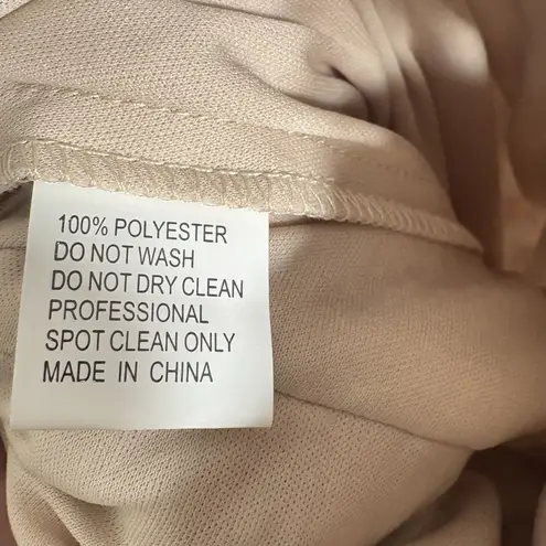 Mac Duggal Floral Applique Long Sleeve Illusion Gown Rose Pink Size 8 70224