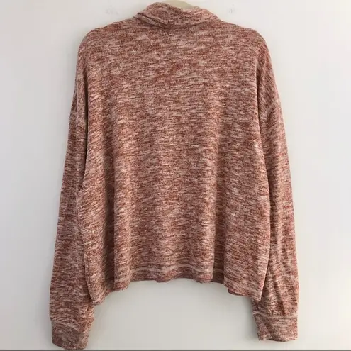 Universal Threads New  Turtleneck Sweater Soft Knit Pullover Marled Brown