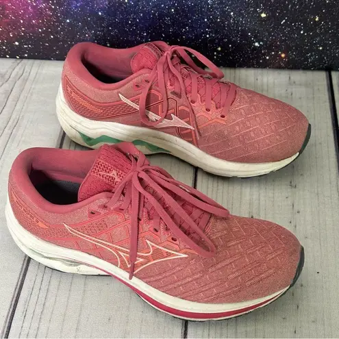 Mizuno Womens Wave Inspire 18 Running Shoes Rosette Snow White Women Sz 10 US - Image 1