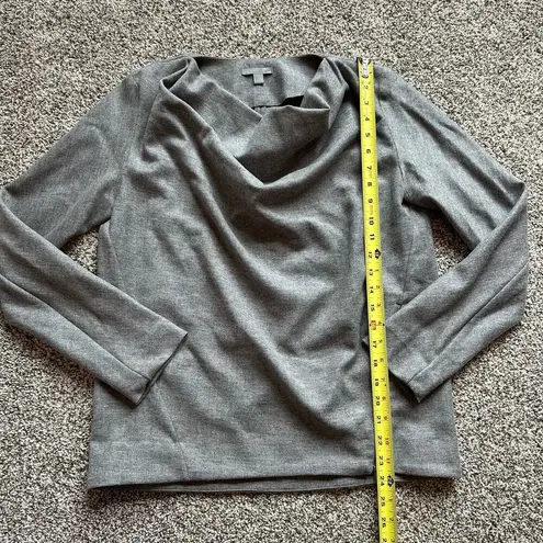 COS gray wool long sleeve cowlneck top size 4