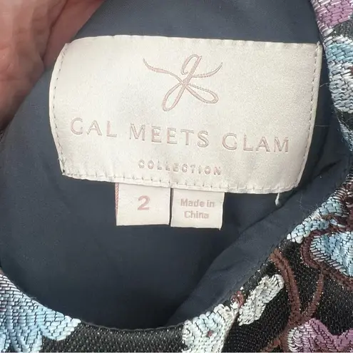 Gal Meets Glam  collection Presley Jacquard floral mini dress sz 2