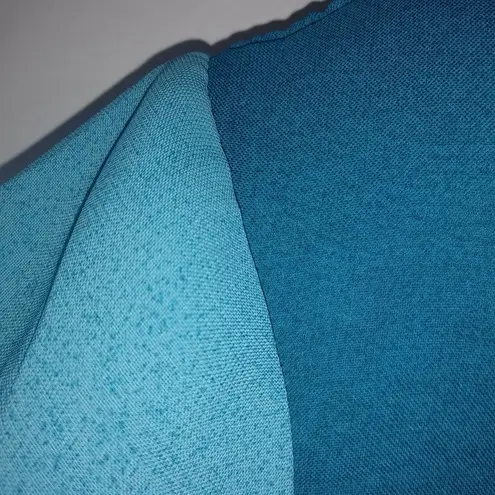 Soliela M Vintage Tunic Length Top in Turquoise Blue Size M