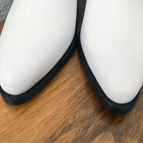 THURSDAY BOOT CO White Country Star Leather Boot Heeled Western Cowgirl Size 7