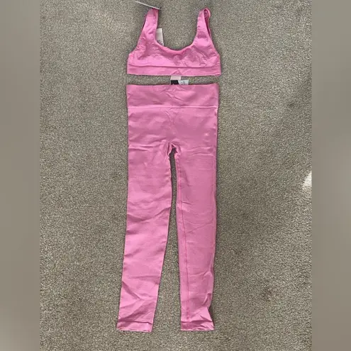 NWT Prism² London Awaken Leggings and Serene Sports Bra in Bubblegum Activewear Pink Size undefined