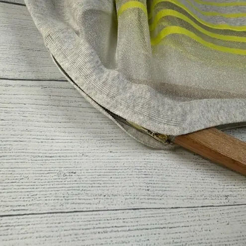 Crawler Crolla Womens size S Cropped Boxy Mesh Sheer Striped Knit Top Sweater