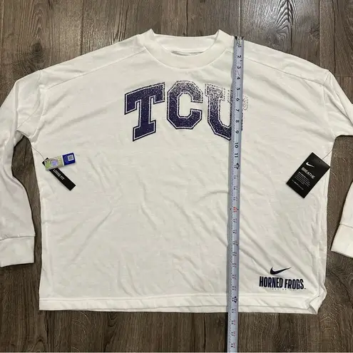 Nike NEW  Breathe TCU Horned Frogs Long Sleeve DRI-FIT T Shirt Women's XL $50