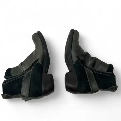 Fly London | 7.5 | Mes 2 leather ankle boots grey booties womens buckle