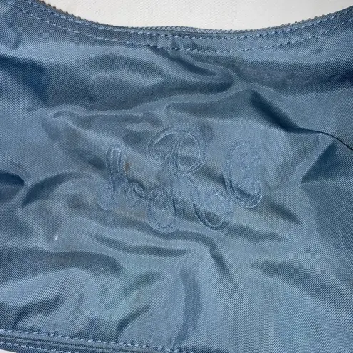 Gap VTG Y2K  Baguette Small Nylon Handbag Shoulder Bag Purse Zip Blue 2004 READ