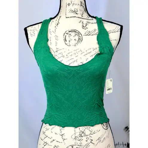 Free People  Here For You Cami Lettuce Edges Hem Ivy League M/L