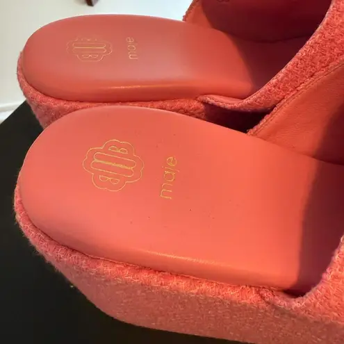 Maje Pink Platform Sandals Size 9.5