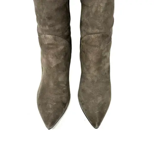 via spiga grey suede boots, size 8.5