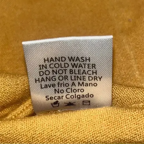 Tea N Rose Colorblock Front Pocket Cream & Mustard Sweater Fall M/L