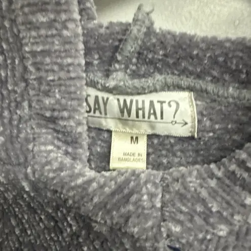 Say What? Say What? Soft Sweater Hoodie Dress Women's Sz M ColorBlock Long Sleeve