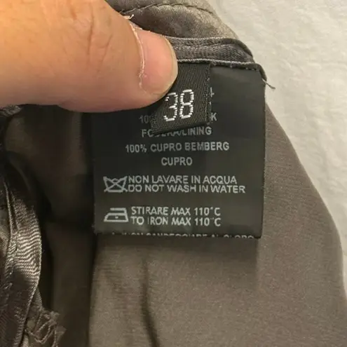 STI LAB NEW 100% Silk Trouser Pants Made in Italy EU 38 Relaxed Cozy Green Size 8