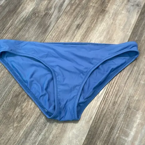 Helen Jon Nantucket Sweetheart Halter Bikini Top Medium Solid Blue Bottom White