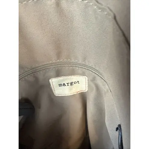 Margot Foldover Crossbody Shoulder Strap Hobo Bag Purse Black Leather Minimal