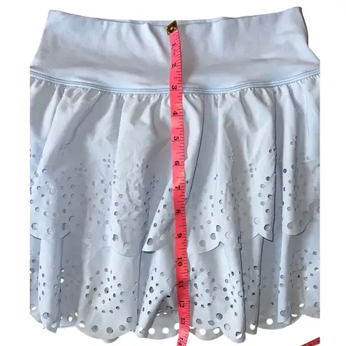 Offline by Aerie Eyelet Tiered Athletic Skort Light Blue Small EUC