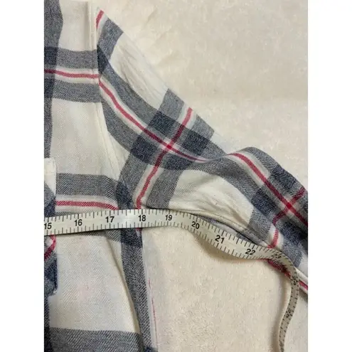 Rails Red White Blue Hunter Plaid Button Up Flannel Preppy Indie Cozy MEDIUM - Image 6
