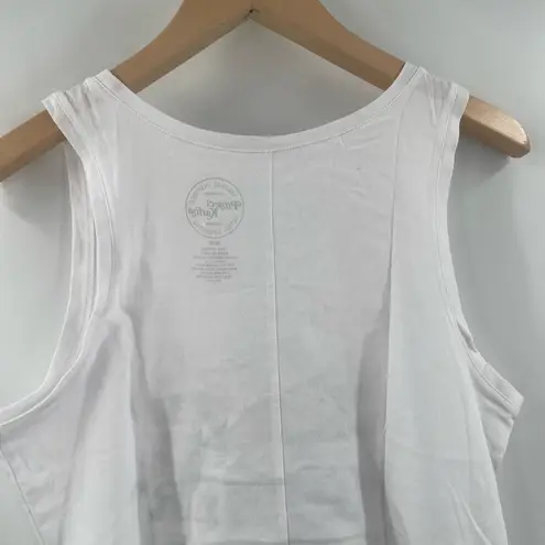 Project Karma Tank Size Medium Crazy Mother Trucker White Black Country Western