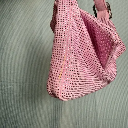 Bling Crystal Rhinestone Bag Brooklyn Shoulder Bag Pink