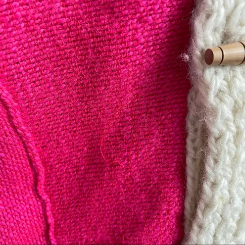 VINTAGE 1970s collared magenta sweater
