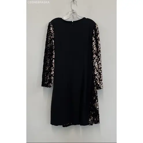 Julia Jordan - Women's Long Sleeve Rose Gold Sequin Dress - Size 14
