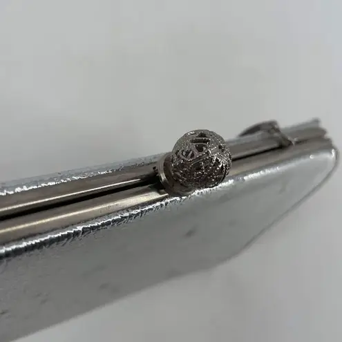 Vintage Rulo Creations Women's Shimmer Clutch Handbag Evening Bag Silver Small