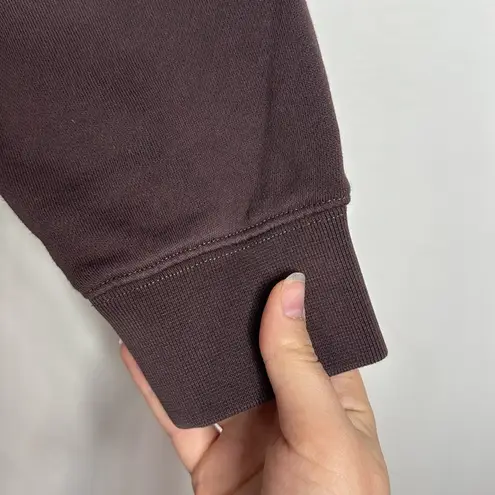 Banana Republic Factory Roasted Cacao Boxy Polo Sweatshirt Button Collar Size M Brown Size M