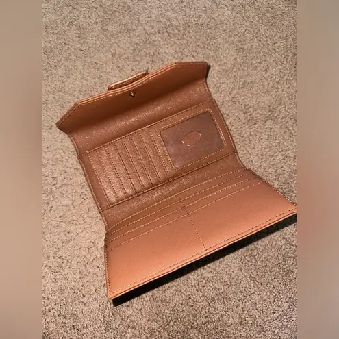 G by Guess brown wallet clutch