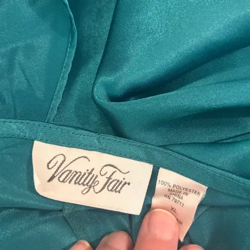 Vanity Fair Vintage Green XL Romper Jewel Tone Sexy Lingerie Retro Romantic