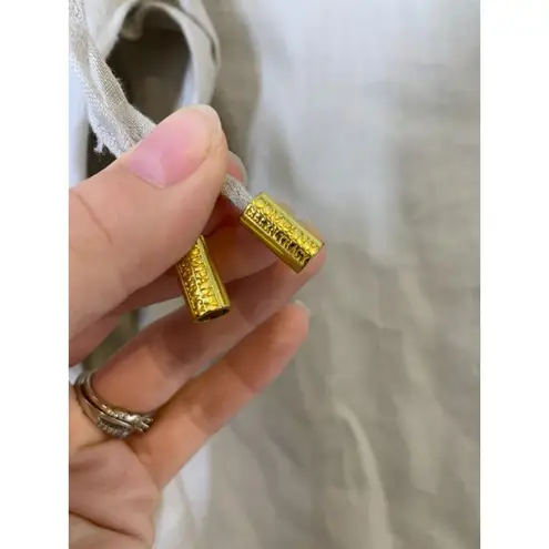 Ellen Tracy Company Tan Linen Jogger Pants Womens Sz L Neutral Beachy Coastal