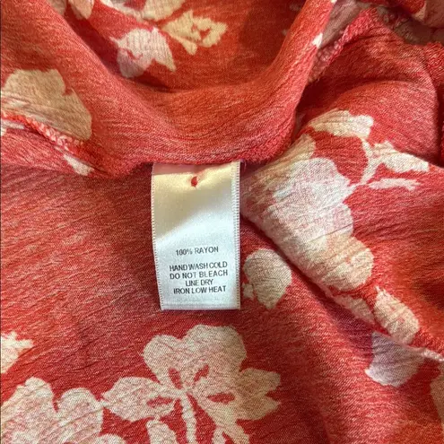 Lulu's Red Floral Crop Top